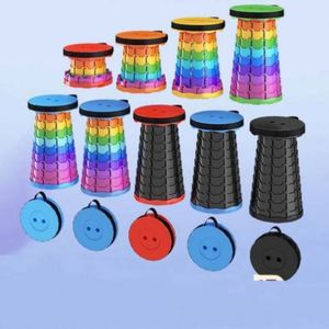 Wholesale Portable Modern Plastic Bag Pad Foldable Retractable Collapsible <b>Stool</b> Telescopic Easy Carry High Load Capacity - Product Image 1