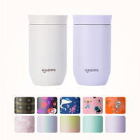 Mug à café isotherme en acier inoxydable personnalisé Haers avec couvercle, gobelet de voyage