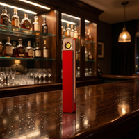 Briquet rechargeable en alliage de zinc argenté MRVI, écologique, avec conception de sécurité Li-Ion, fabriqué à Shenzhen