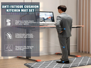 Tapis de cuisine anti-fatigue directement de l'usine, long et extra épais en PU, avec impression, prix avantageux, provenance Vietnam - Product Image 4