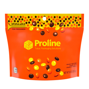 Pochette debout à fermeture éclair refermable et durable en PE à impression personnalisée Gravure Sac de stockage des aliments recyclable pour supermarché et exposition - Product Image 1