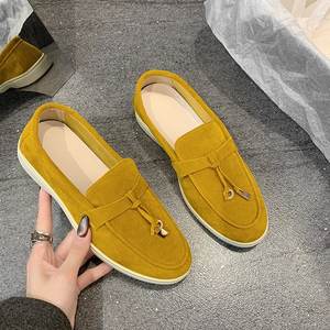 2026 özel lüks erkek hakiki deri süet koyun derisi loafer'lar yüksek kaliteli rahat kayma-on düz tarzı - Product Image 6