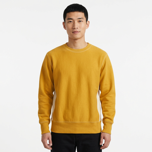 เสื้อสเวตเชิ้ตผ้าฟลีซสีเขียวอ่อนปักลาย มีซับใน คอกลม แขนยาว สำหรับผู้ชาย สวมใส่สบาย อุ่นในฤดูหนาว เนื้อผ้าฝ้ายนุ่ม รับผลิตแบบ OEM - Product Image 3