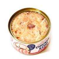MAIDOU 3 Saveurs 85g Poulet Saumon Bœuf Nourriture Humide pour Chat en Conserve Riches en Protéines Friandises Humides Nutritives pour Chat