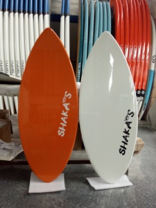 Unisex Carbonfaser <span class=keywords><strong>Skimboard</strong></span> & Wakesurfboard mit Flossen-Zubehör, Anpassbares Logo für Meerwasser-Surfen - Product Image 6