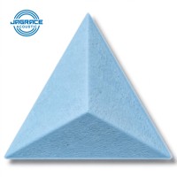Panneaux acoustiques 3D Jagrace en fibres de polyester légers, alternative aux lattes de bois rainurées, pour cloisons insonorisées
