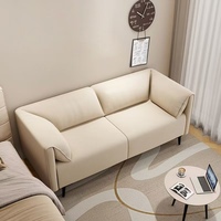 Muebles de Sala de Estar en Oferta, Sofá de Cuero Genuino Marrón de Lujo Importado, Estilo Americano Vintage, para Oficina