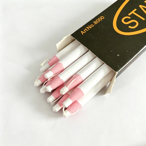 Lot de 6 crayons de cire Vast Sea, mine blanche, corps blanc, 17,5 cm, stylo marqueur, sans aiguilletage, pour <span class=keywords><strong>couture</strong></span>, quilting, textile, bois - Product Image 1