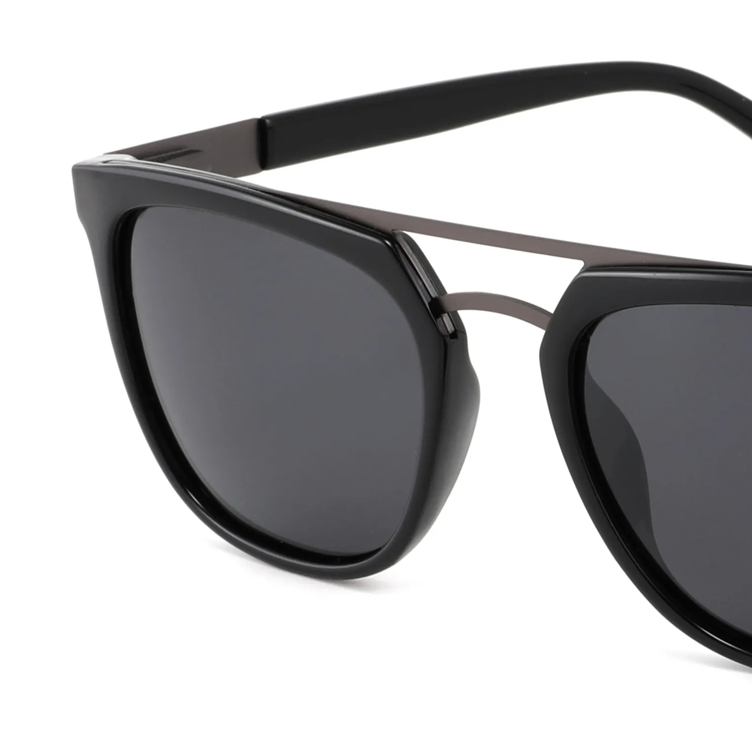 2023 классические солнцезащитные очки с двойным мостом, мужские и женские оправы Tr90 с металлическими ножками, поляризованные солнцезащитные очки