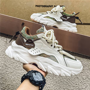 รองเท้าผ้าใบผู้ชายทรง Clunky รุ่นใหม่ ระบายอากาศได้ดี ใส่สบาย เข้าได้กับทุกชุด ทนทาน น้ำหนักเบา พื้นหนา เพิ่มความสูง - Product Image 3