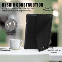 Étui compatible avec le tout nouveau Kindle Fire HD 8 & 8 Plus Tablet Origami Standing Shell Cover avec étui magnétique en TPU