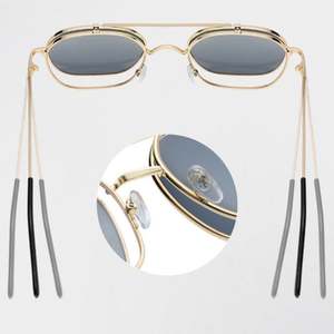 Gafas de Sol Redondas Irregulares Retro de Moda al por Mayor para Hombre, Gafas de Sol con Lentes Abatibles de Metal Punk para Mujer - Product Image 5