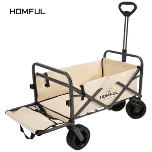 HOMFUL New Arrival Wholesale Outdoor Garden Park Portable Wagon Foldable Beach Trolley Camping Cart