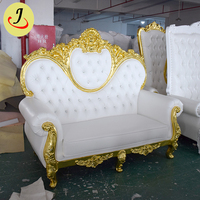 Sofá Seccional de Terciopelo Moderno de Dos Plazas con Forma de Corazón, Decorativo para Sala de Estar, Hotel, Apartamento, Comedor, JC-J35, Fibra de Vidrio