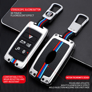 Funda Protectora para Llaves de Coche de Aleación de Zinc y Gel de Sílice para LAND ROVER Landrover <span class=keywords><strong>JAGUAR</strong></span> Xel Xfl Epace Fpace Xj, Llaveros, Bolsa para Llaves - Product Image 2
