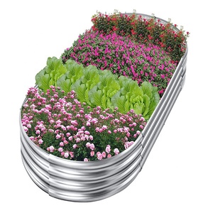 Yzvertak — lit de <span class=keywords><strong>jardin</strong></span> surélevé en <span class=keywords><strong>acier</strong></span> <span class=keywords><strong>galvanisé</strong></span>, meilleure qualité, pour jardinière de légumes - Product Image 4