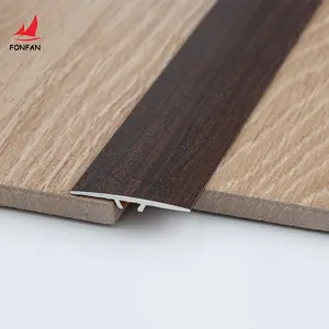 Bande métallique en aluminium pour revêtement de sol Réducteur de transition Accessoires pour profilés Garniture de transition pour plancher en bois