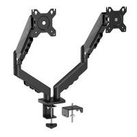 Support d'écran d'ordinateur à bras mécanique, support cantilever pour moniteur, base de support d'écran réglable en hauteur, en alliage d'aluminium, modèle universel