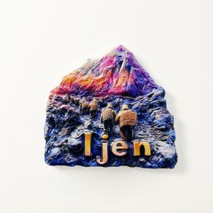 Personnalisé Indonésie Java Île Kawah Ijen <span class=keywords><strong>Volcan</strong></span> Paysage Série Décoratif Voyage Souvenir Aimant Réfrigérateur Aimant - Product Image 6
