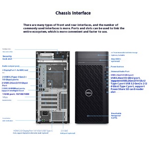 <span class=keywords><strong>Workstation</strong></span> Desktop <span class=keywords><strong>Dell</strong></span> Precision 3680 con I5-12400, 8GB RAM, 512GB SSD, Scheda Grafica T400-2G, Computer <span class=keywords><strong>Workstation</strong></span> PC - Product Image 6