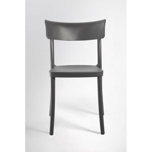 Set di 18 Sedie Impilabili SARETINA in Polipropilene Grigio Ardesia, Opzione Prima Scelta per Bar e Ristoranti, Modello SPP00G_bncl - Product Image 3