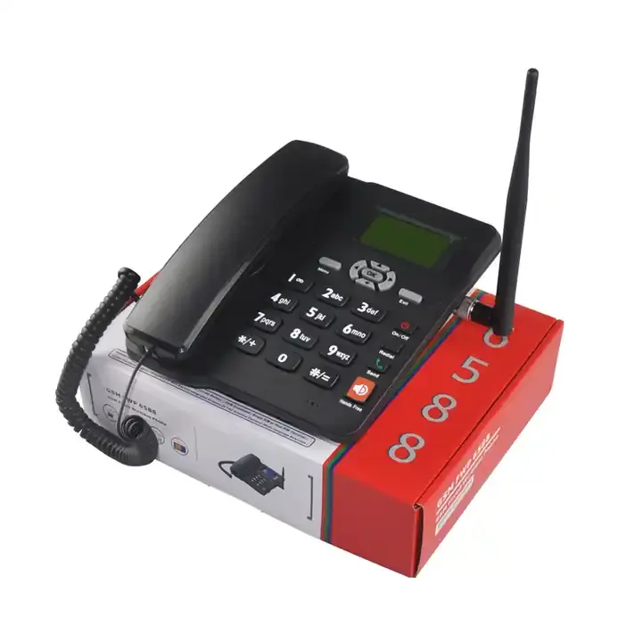 Telephone fixe ETS-6588 support dual GSM sim and SMS FM Radio