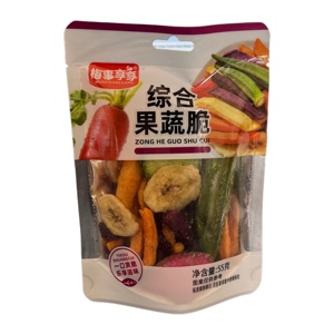 Chips Crujientes de Frutas y Verduras Orgánicas Mixtas, Sabor Original, <span class=keywords><strong>Snacks</strong></span> Crujientes en Rodajas, Frutas y Verduras Variadas, 55g - Product Image 2