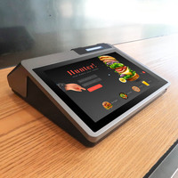 Tablette Android sans fil à double écran de 10.1 pouces, Terminal de point de vente abordable avec imprimante de 80mm pour la vente au détail