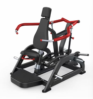 Presse à épaules à charge libre réglable, machine de musculation professionnelle pour l'extension des bras et du dos assis, entraînement de force et de musculation