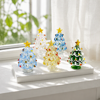 Ornements de Noël en verre émaillé Art Déco, cadeaux créatifs pour enfants, décorations transfrontalières en verre