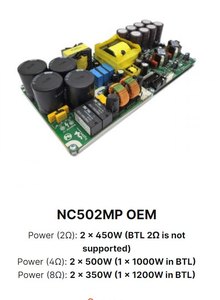 Hypex Ncore NC252MP / NC502MP Power <b>Amplifier</b> Module Hypex NC252MP <b>amplifier</b> module W404 - Product Image 2