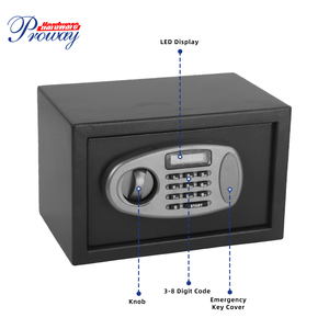 PROWAY 20 25 30 High Security Intelligent Safe <b>Box</b> with LCD Display Electronic Digital <b>Lock</b> Blue Background Light - Product Image 2