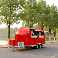 Remorque de Restauration Mobile Haut de Gamme pour Kebab Doner, Camionnette de Vente Rapide avec Cuisine Complète et Qualité Supérieure