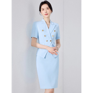 Women's Black Suit Set Pencil Silhouette Notched Neckline Anti-Wrinkle Woven Fabric Commute Interview Wear - Product Image 2