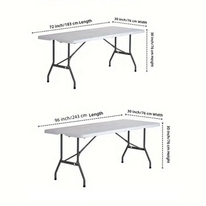 Bán buôn hình chữ nhật mở trở lại được trang bị Khăn trải bàn sự kiện đám cưới triển lãm thương mại bảng bìa cho bảng gấp - Product Image 2