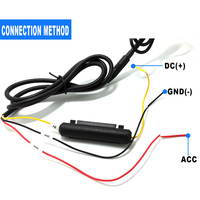 Rétroviseur de moto DVR, rétroviseur de moto CE OEM2, caméra LCD étanche à 2 canaux, universel pour voiture