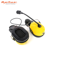 Accessoires de casque d'écoute en matériau PC avec logo personnalisé Manchon de sécurité au travail Casque antibruit Casque à microphone flexible Oreilles