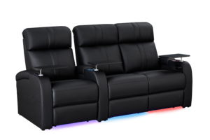 Sillón Reclinable Eléctrico Inteligente para Sala de Estar Moderna, Extensible, con Espuma Viscoelástica, Cuero Genuino, Estructura de Madera, 3 Plazas, Modelo 189-R3 Premium - Product Image 3