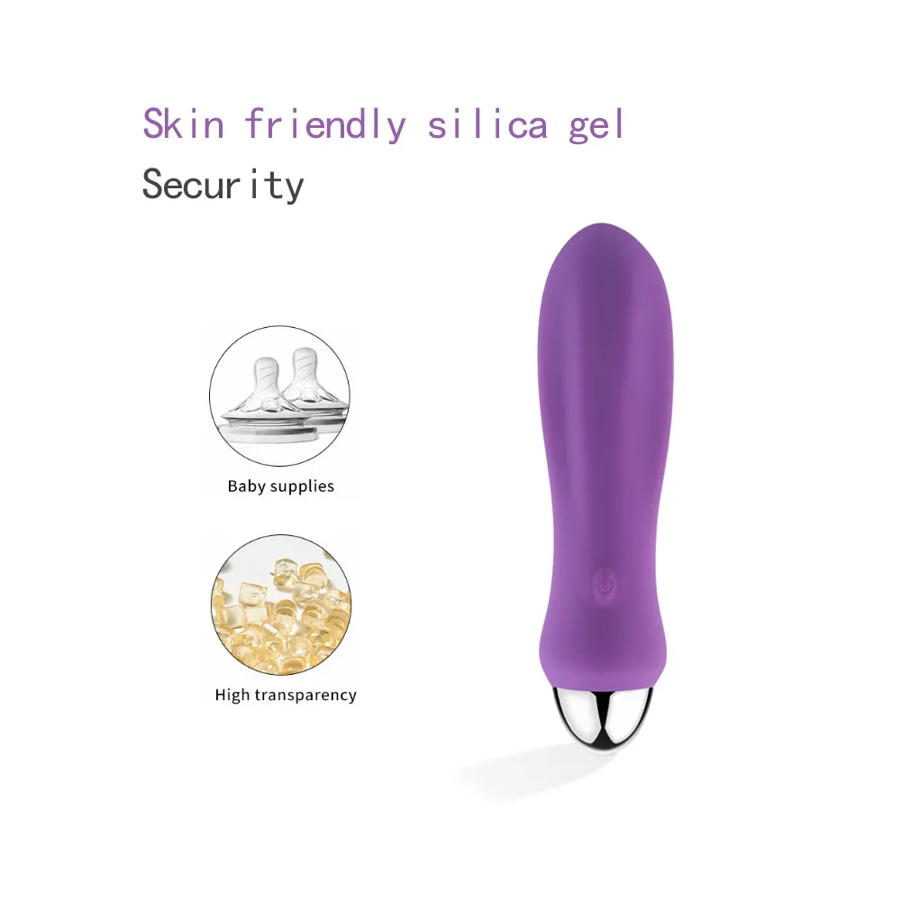 Yüksek kalite mor silikon Mini değnek G Spot vibratör seks kadın mastürbasyon klitoris masaj seks oyuncak