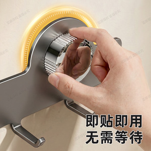 Wall Mounted Suction Cup <b>Hooks</b> With Removable Design For Door Or Wall Use In Living Room Bedroom Bathroom - Product Image 4