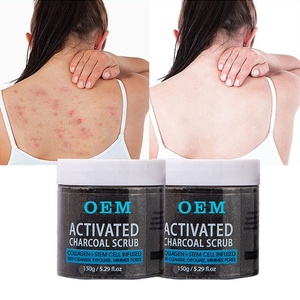 Gommage au charbon actif OEM pour le corps et le visage, exfoliant nettoyant en profondeur pour éliminer les points noirs, gommage <span class=keywords><strong>d</strong></span>étoxifiant pour peaux grasses et pores obstrués - Product Image 6