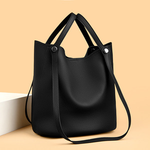 Fashion New Crossbody Bags High Quality Genuine Leather Shoulder Bucket Bag Casual Totes Luxury Women Handbags and <b>Purses</b> - Product Image 1