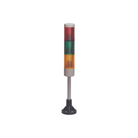 Ampoule LED industrielle de signalisation et d'avertissement Auspicious 12V 24V 110V 220V avec buzzer et plaque de fixation Rouge/Orange/Vert/Bleu/Blanc