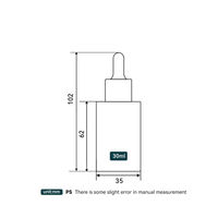 Flacon compte-gouttes en verre cylindrique court de 30 ml, flacon vide pour sérum, huile essentielle, emballage cosmétique en verre avec bouchon compte-gouttes