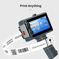 Imprimante jet d'encre industrielle électrique automatique portable pour le codage de codes QR sur le fer, le papier, les cartons, les bouteilles en plastique, les sacs en aluminium