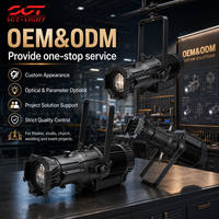 Projecteur LED étanche 300W bicolore, lumière de suivi, lumière de remplissage, projecteur en aluminium moulé IP65 DMX512 pour scène et spectacle automobile