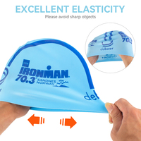 Offre Spéciale 100% Bonnets de bain sans couture en silicone pour adultes Bonnet de bain imprimé résistant à la décoloration