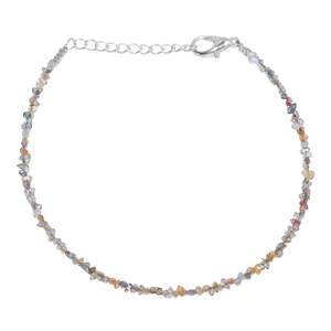 Pulsera Gemkora para mujer, mezcla de diamantes Herkimer, plata 925, joyería de cristal natural, uso diario, ajustable - Product Image 1