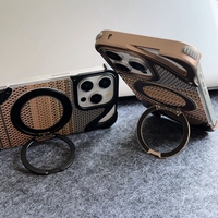 Étui de téléphone portable magnétique imperméable et résistant aux chocs en bois haut de gamme pour 17 16 15 14 13 12 11 Pro Max Plus (Ins