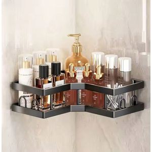5 Pack Wall Mount Toilet Rack Organizer Shower Caddy <b>Bathroom</b> Shelf Organizer <b>Corner</b> Shower Caddy Shelf Organizer with Soap Tray - Product Image 5